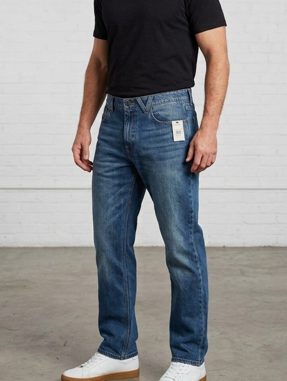 Volcom Solver Modern Straight Men's Jeans Size 38 Standard Blue